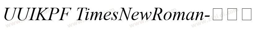 UUIKPF TimesNewRoman字体转换